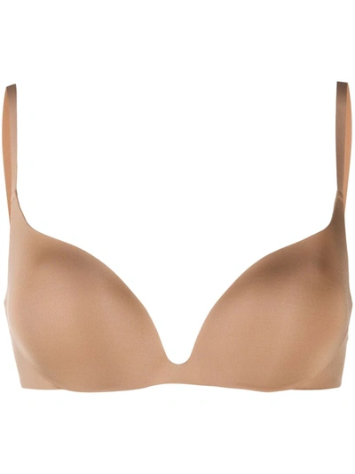 Wacoal Intuition Push-up Plunge Bra In Neutrals