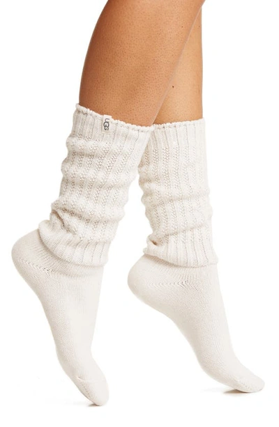 Ugg Tyla Slouchy Crew Socks In Nimbus | ModeSens