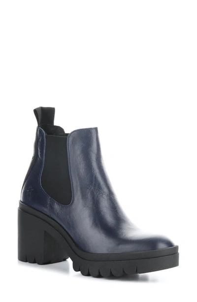 Fly London Tope Chelsea Boot In Navy