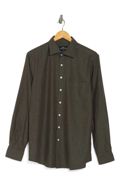 Rodd & Gunn Martinborough Long Sleeve Cotton Button-up Shirt In Army