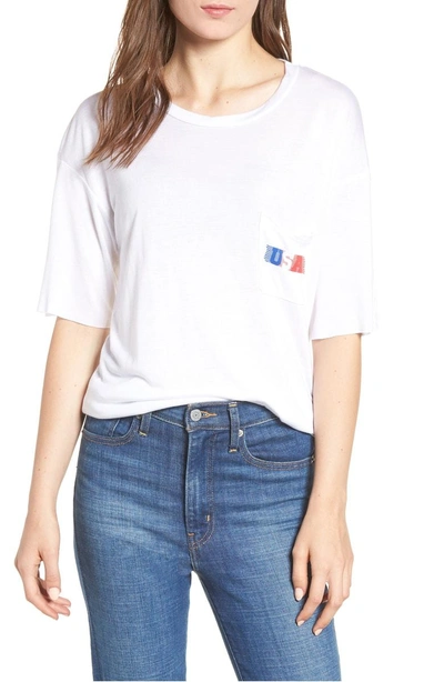Project Social T Usa Pocket Tee In Ivory
