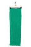 Renee C Plissé Maxi Skirt In Emerald Green