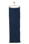 Renee C Plissé Maxi Skirt In Navy