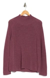 Eileen Fisher Raglan Sleeve Merino Wool Turtleneck Sweater In Tea Rose