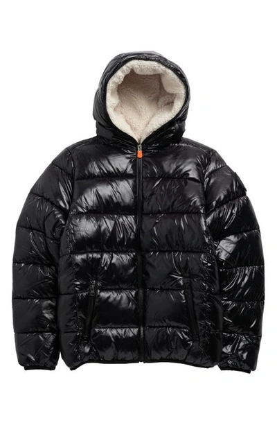 Save The Duck Kids' Gavin Puffer Jacket In Black