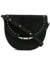 Jimmy Choo Chrissy Black Nappa Leather Cross Body Bag With Star Studs