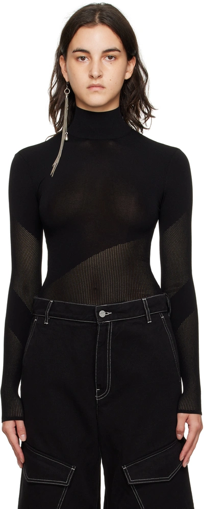 Dion Lee Black Helix Sweater