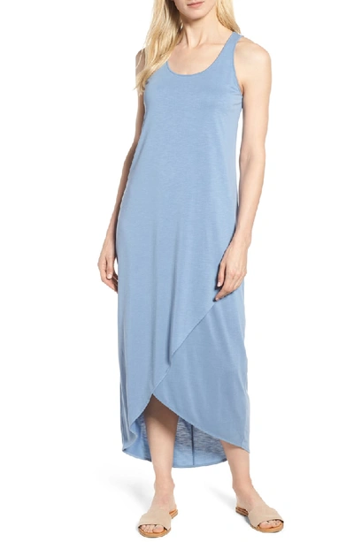 Nic And Zoe Nic+zoe Boardwalk Tulip-hem Midi Dress In Washed Blue Haze