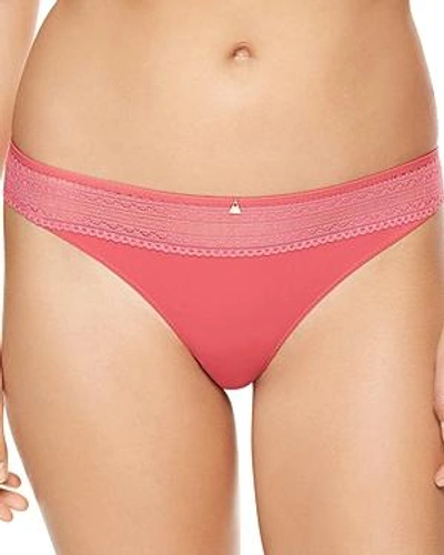 Passionata By Chantelle Cheeky Thong In Rose Petal