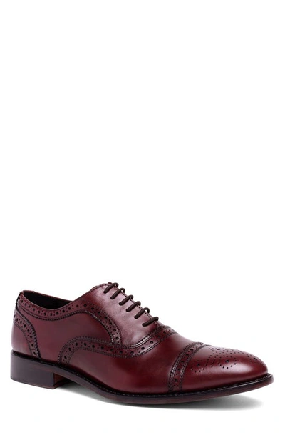 Anthony Veer Ford Brogue Oxford In Dark Red