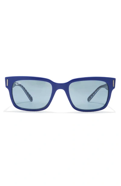 Ray Ban 55mm Wayfarer Sunglasses In Blue / White / Blue