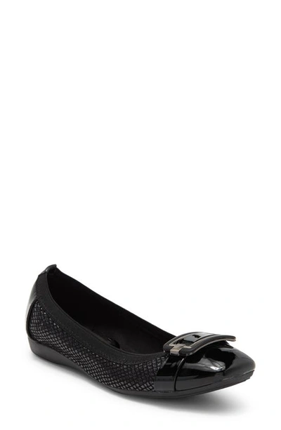 Taryn Rose Buckle Flat In Black Multi ModeSens
