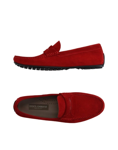 Dolce & Gabbana Loafers In Red