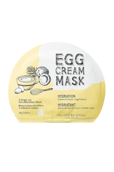 Too Cool For School Egg Cream Hydration Mask 28g In N,a
