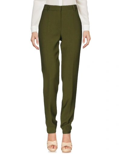 Alberta Ferretti Casual Pants In Military Green