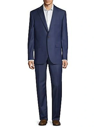 Jack Victor Classic Fit Classic Wool Suit In Blue