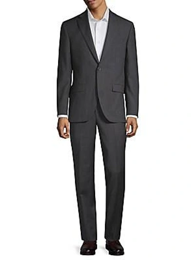 Jack Victor Classic Fit Esprit Classic Wool Suit In Dark Grey