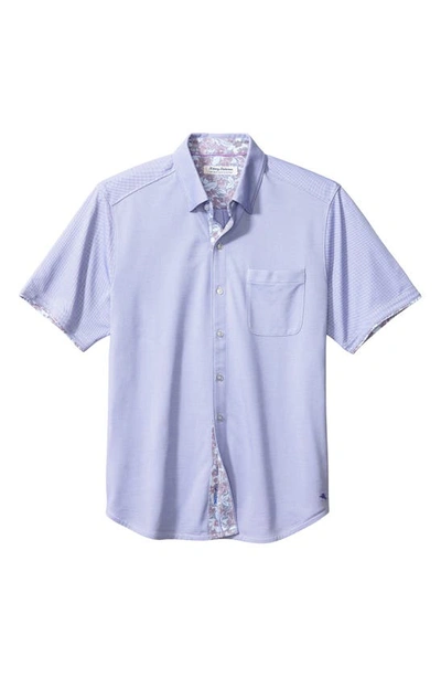Tommy Bahama San Lucio Short Sleeve Button-up Shirt In Rococo Blue