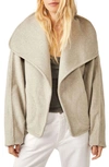 Free People Mina Tie Belt Jacket In Heathered