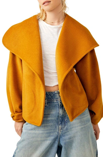 Free People Mina Tie Belt Jacket In Narcissus