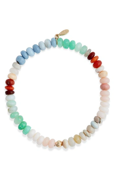 Anzie Boheme Beaded Opal Stretch Bracelet In Multicolor Opal