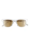 Oliver Peoples 49mm Polarized Square Sunglasses In Crystal