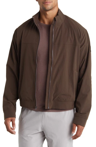 Alo Yoga Co-op Bomber Jacket In Brown