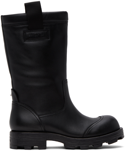 Diesel Black D-hammer Hb Boots In T8013