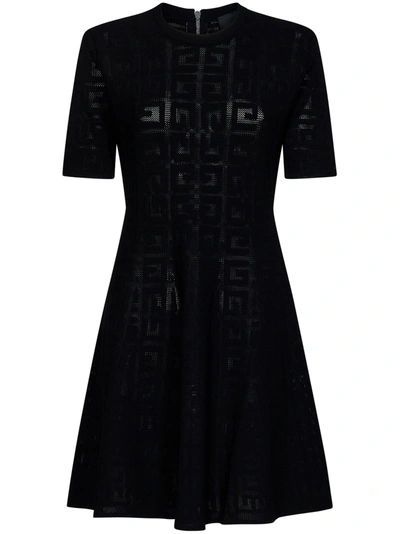 Givenchy Black Shortsleeve Dress In Default Title