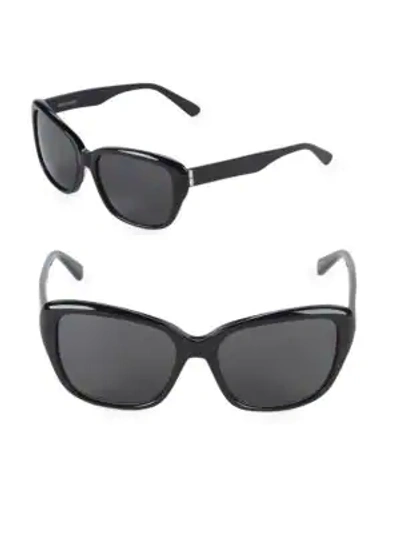 Vera Wang 55mm Butterfly Sunglasses In Black
