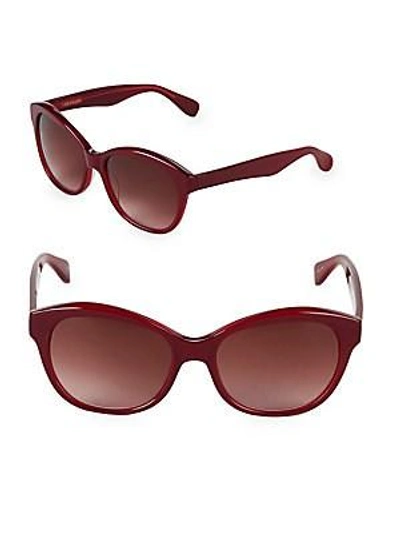 Vera Wang 55mm Butterfly Sunglasses In Red