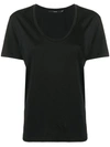J Brand Womens Black Johnny Cotton-jersey T-shirt M