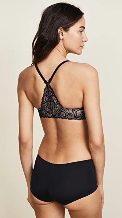 Cosabella Evolved Stretch-jersey And Lace Push-up Bra In Black