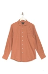 Rodd & Gunn Martinborough Long Sleeve Cotton Button-up Shirt In Terracotta