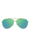 Isabel Marant 60mm Gradient Aviator Sunglasses In Green / Green Multi Polar