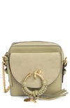 See By Chloé Small Joan Suede & Leather Crossbody Bag In Pottery Green
