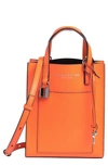 Marc Jacobs Micro Leather Tote In Dragon Fire