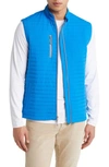 Johnnie-o Crosswind Quilted Performance Vest In Pipeline