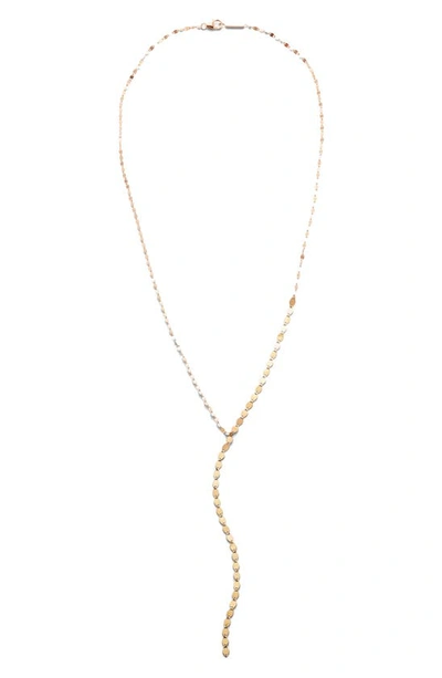 Lana Nude Lariat Necklace In Yellow Gold