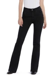 Hint Of Blu Rosa Flare Jeans In Black