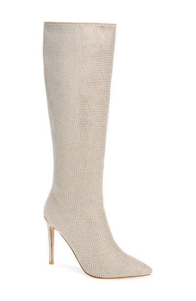 Billini Emarie Pointed Toe Boot In Silver Glitter