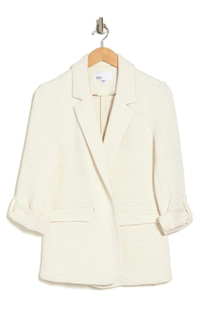 Dr2 By Daniel Rainn Stripe Notch Lapel Blazer In Antq Ivory