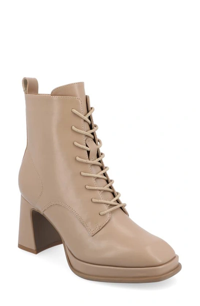Journee Collection Kalandi Bootie In Taupe