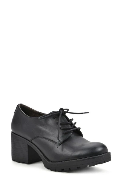White Mountain Footwear Bourbons Lace-up Pump In Black/ Smooth