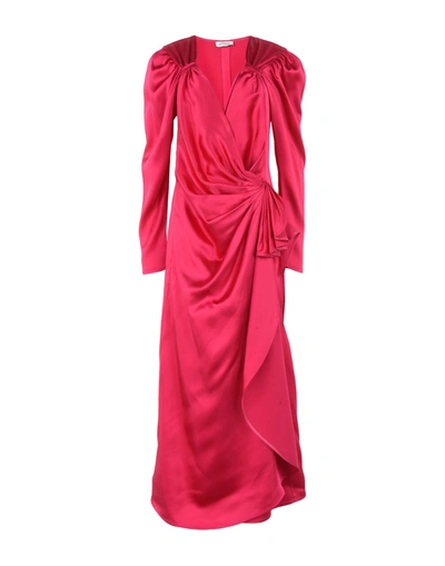 Attico Long Dress In Fuchsia