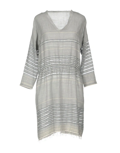 Lemlem Short Dress In Grey