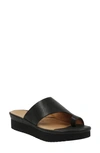 L'amour Des Pieds Ahlina Platform Sandal In Black Lamba