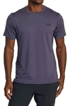 Rvca Sport Vent Logo T-shirt In Gray Purple