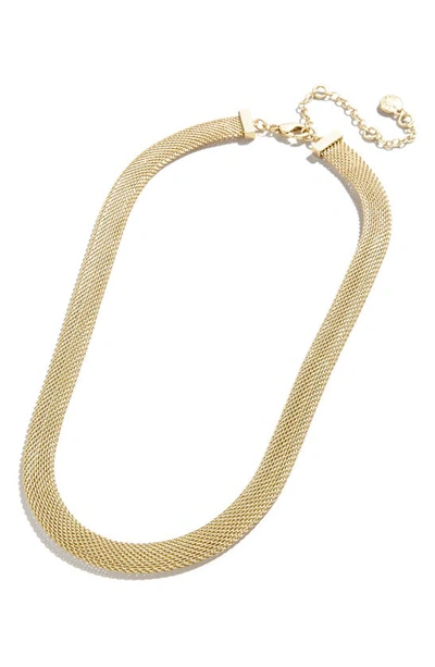 Baublebar Fine Mesh Chain Necklace In Gold