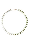 Isshi Raindrop Beaded Necklace In Seaweed